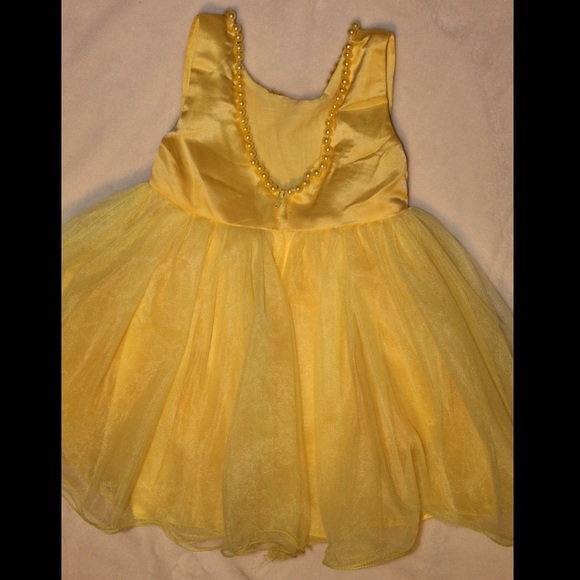 Yellow infant party dress - Picture 10 of 12